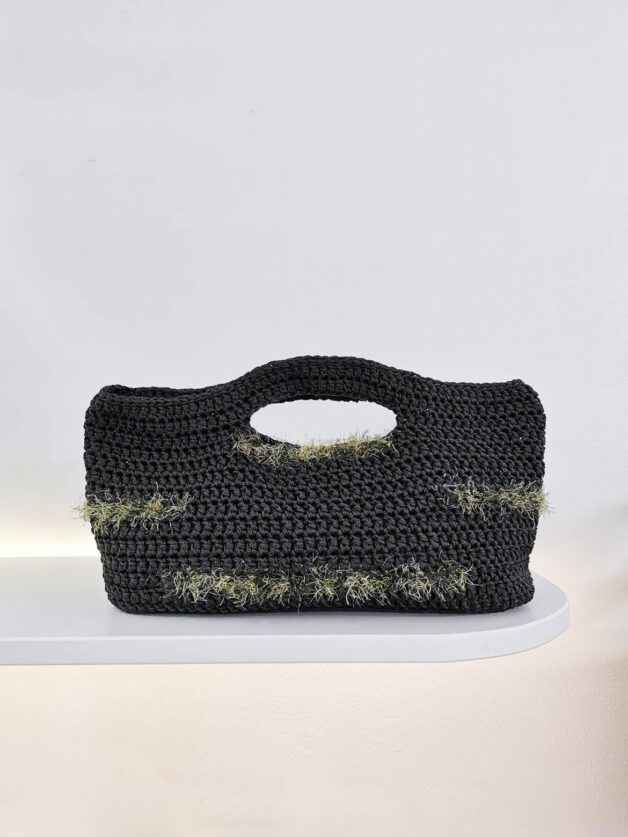 Stay Calma - Kiwi crochet bag (L)