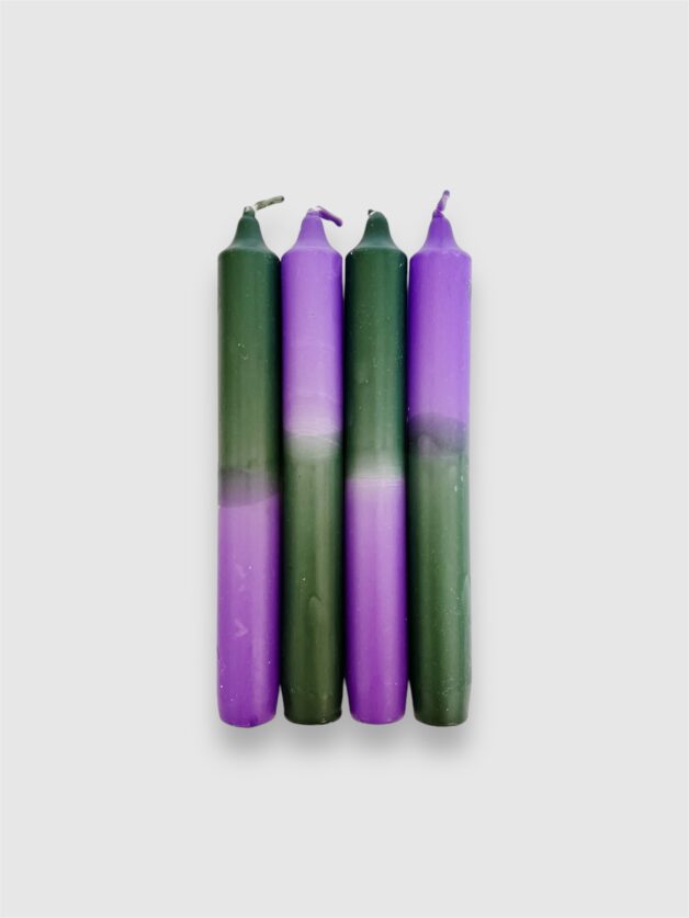Ming Ming - Purple+Green candles (4)