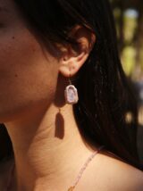 Stay Calma - Nacre earrings (long)