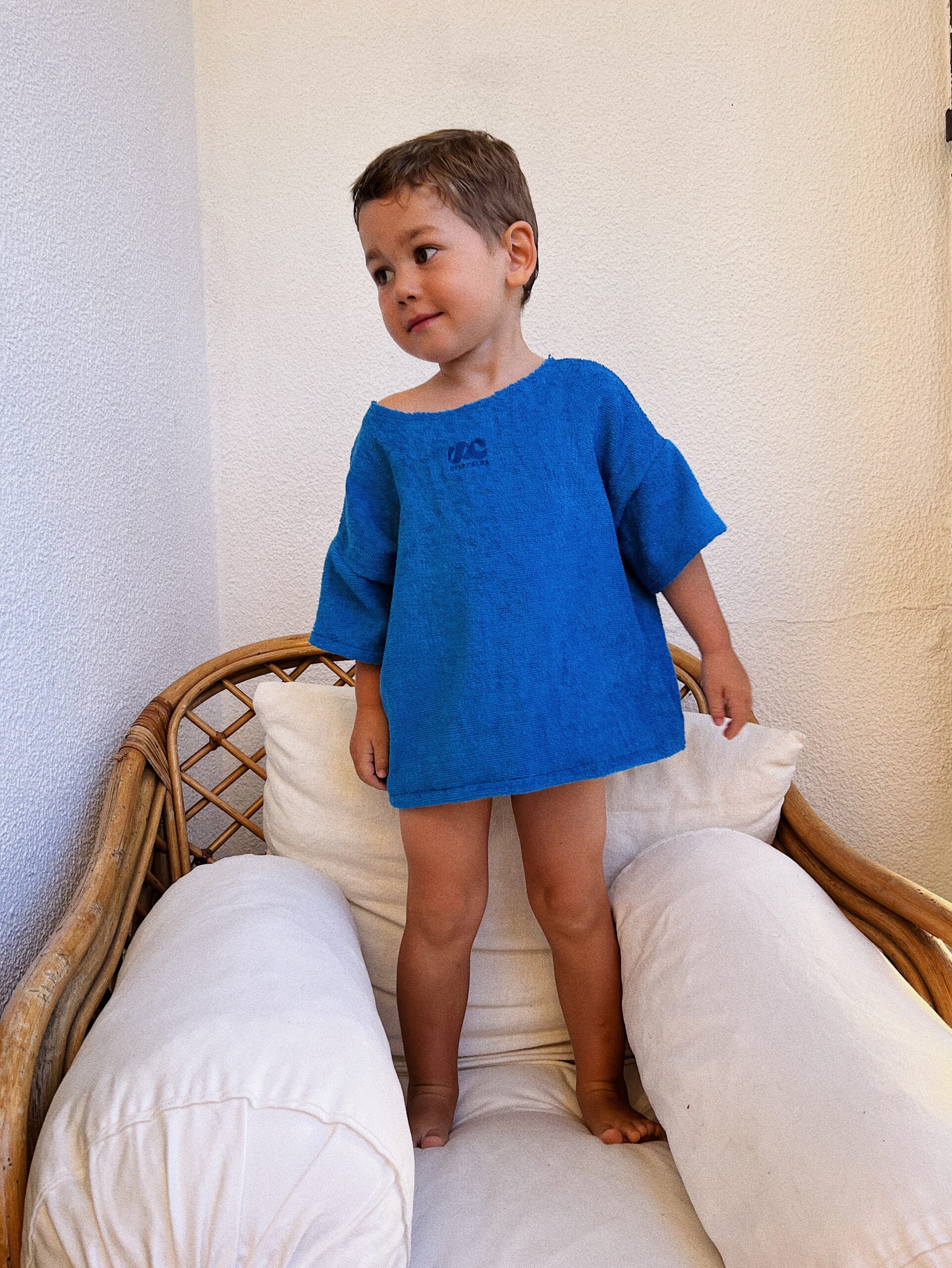 Stay Calma - Bouclette blue tshirt (kids)