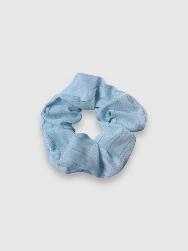 Stay Calma - Pastel blue scrunchie