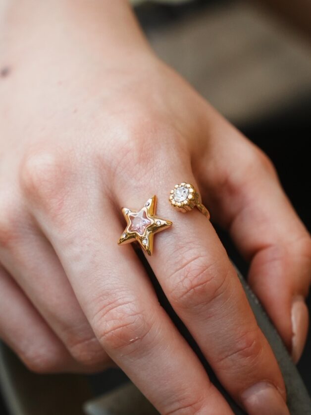 Stay Calma - Star ring (gold)