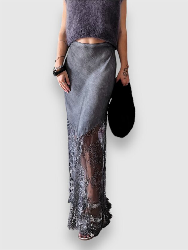 Stay Calma - Lace skirt (grey)