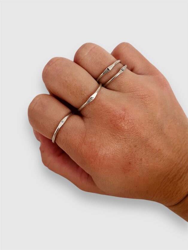Stay Calma - Letter ring (silver)