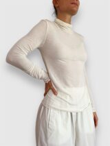 Stay Calma - Bone turtleneck