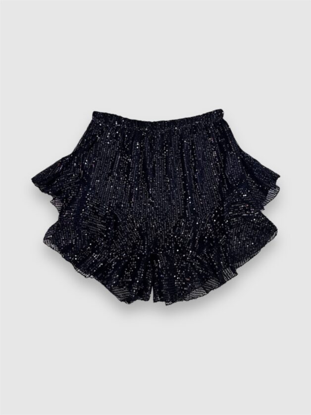 Stay Calma - Sequins jort (black)