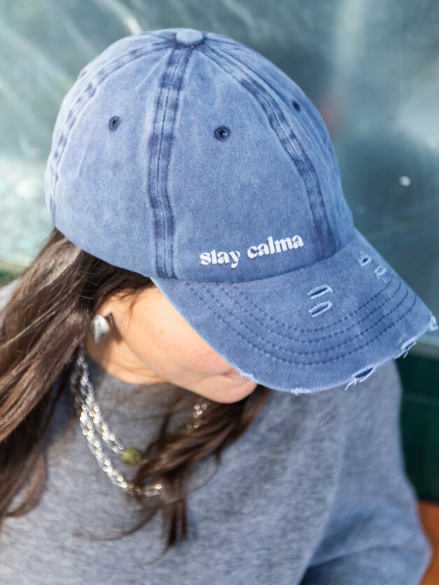 Stay Calma - Destroyed cap (blue)