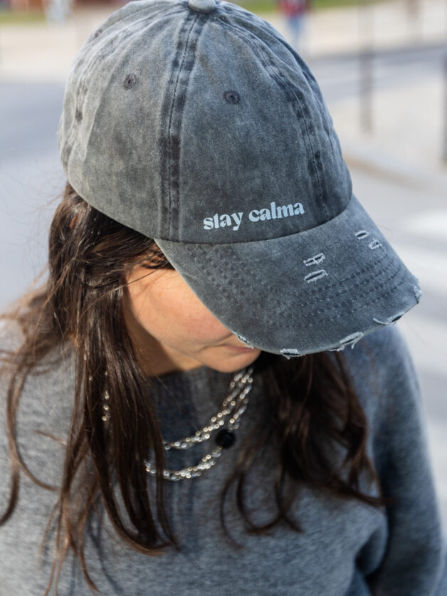 Stay Calma - Destroyed cap (grey)