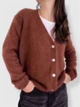Stay Calma - Chocolate mohair gilet