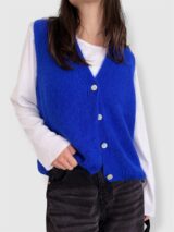 Stay Calma - Electric blue mohair gilet