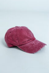 Stay Calma - Destroyed cap (burgundy)