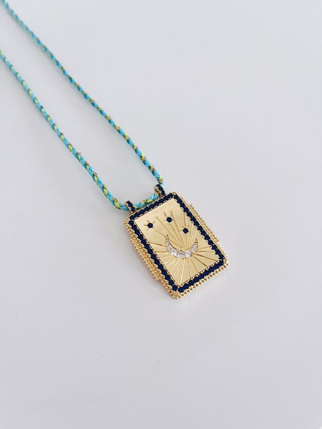 Stay Calma - Talisman necklace (blue)