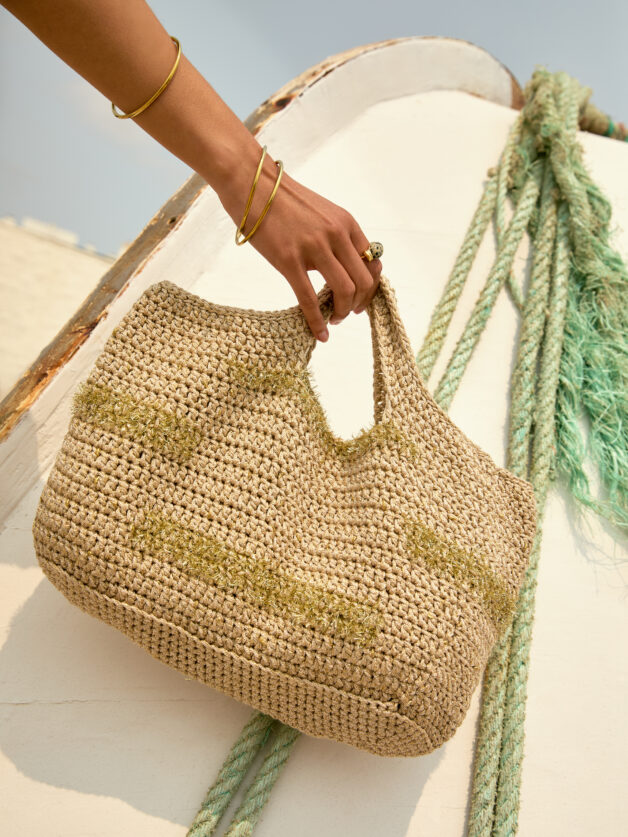 Stay Calma - Goldie crochet bag (L)