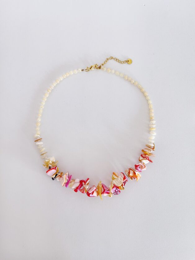Stay Calma - Shelly necklace (pink)