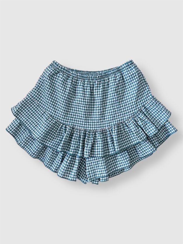 Stay Calma - Vichy skort (green)