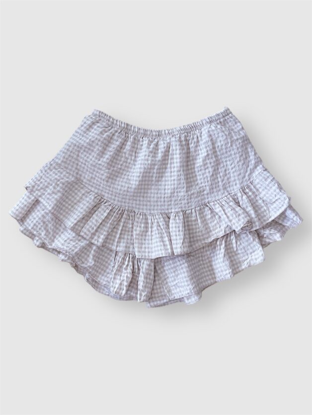 Stay Calma - Vichy skort (beige)