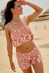 Stay Calma - Crochet top