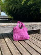 Stay Calma - Orchid crochet bag (L)