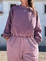 Stay Calma - Washed sweater (pink)