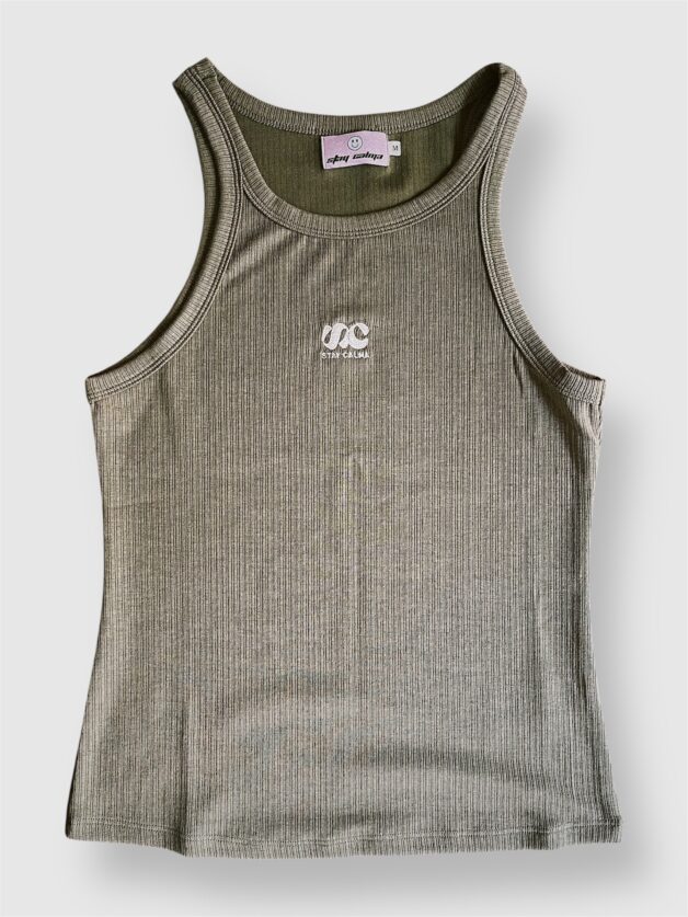 Stay Calma - Cassie tank top (kaki/beige)