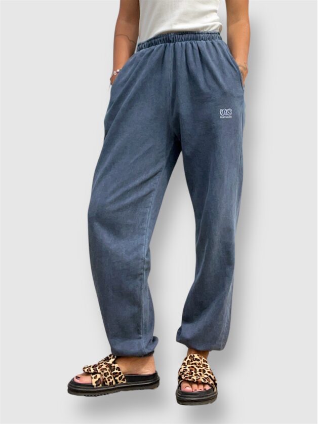 Stay Calma - Washed jogger pant (blue)