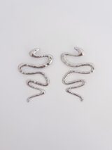 Stay Calma - Snake earrings (silver)