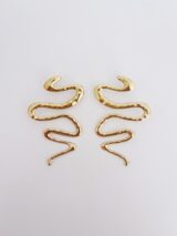 Stay Calma - Snake earrings (gold)