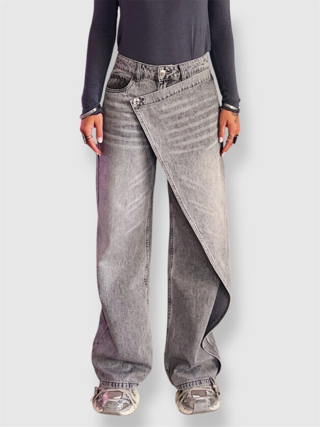 Stay Calma - Wrap grey jeans