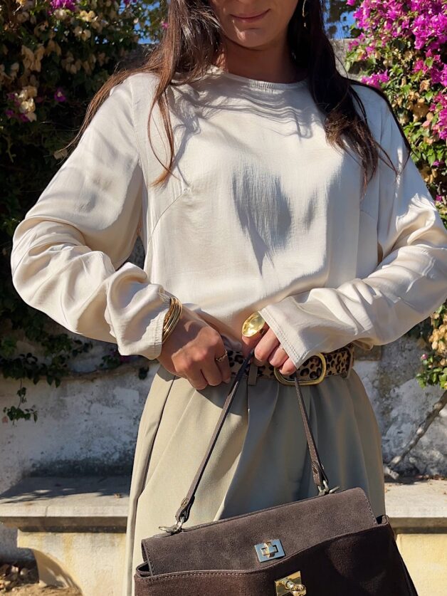 Stay Calma - Silk top