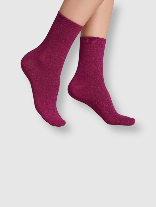 Stay Calma - Sparkle socks (fuchsia)