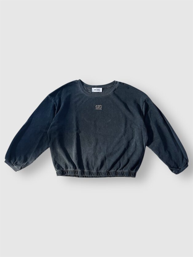 Stay Calma - Washed sweater (black)