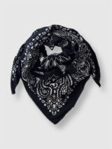 Stay Calma - Big paisley scarf (black)