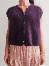 Stay Calma - Aubergine gilet