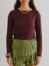 Stay Calma - Second skin top (aubergine)