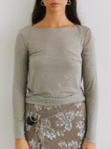 Stay Calma - Second skin top (light grey)