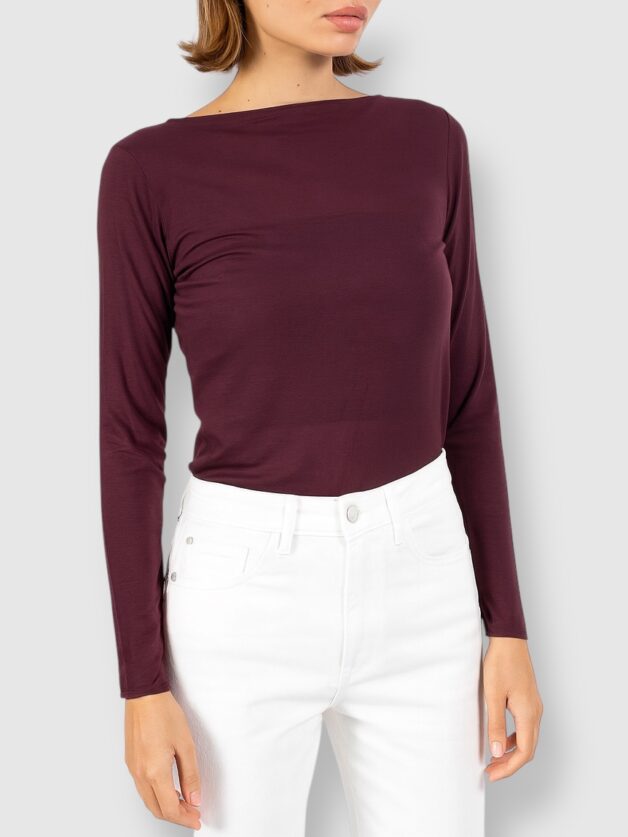 Stay Calma - Second skin top (aubergine)