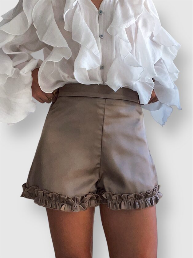 Stay Calma - Satin short (taupe)