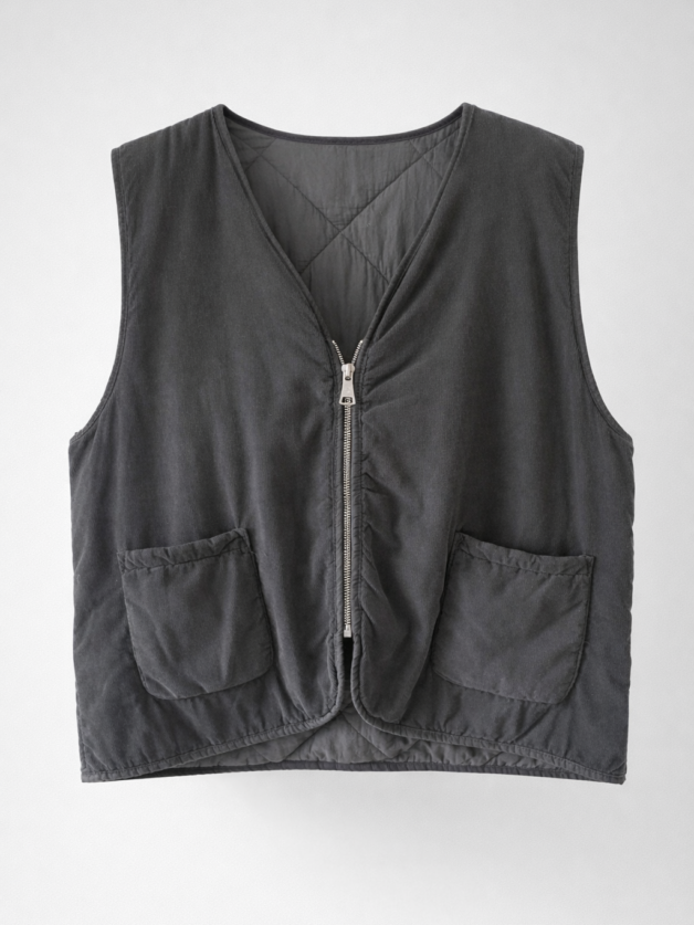 Stay Calma - Velvet padded gilet