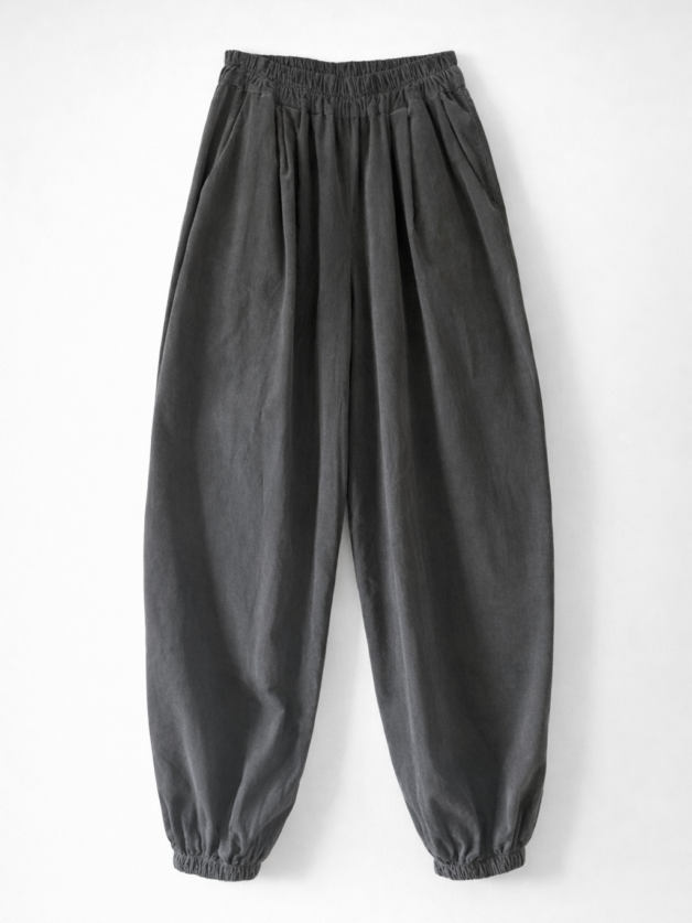 Stay Calma - Barrel velvet pant