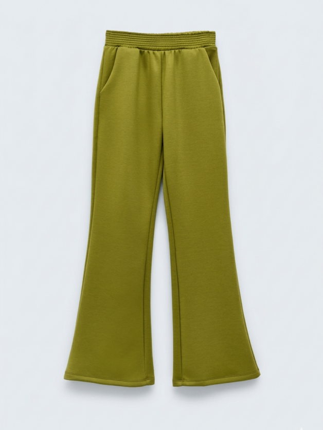 Stay Calma - Olive flair jogger